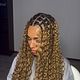 Medium knotless braids