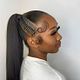 ponytail + braid