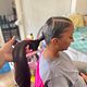 Sleek ponytail