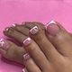French tips toe