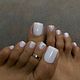 Acrylic Big Toe W/ Gel polish