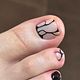 Pedicure met gellak zonder voetzolen