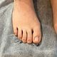 Podo estética con esmalte común
