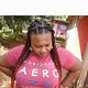 Large knotless braids waist length