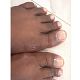 Deelbehandeling teennagels lakken