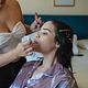 Maquillaje y peinado de novia