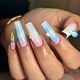 Sculpted nails - long