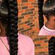 High braided ponytail