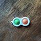 Green orange simple dimple