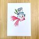 Traditional Snowman Card