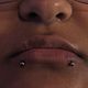 Paired Lower Lip Piercings
