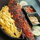 BBQ  Croaker fish and plantain /potato /bole