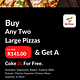 Buy Any Two Large Pizzas & Get Free 2L Coke 