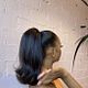 Sleek ponytail