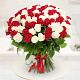 Red and White Rose