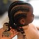Curly ends (cornrows braids)