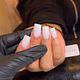 Witte acryl poeder kort