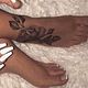 Acrylic big toes overlay with gel polish and French tips