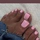 Acrylic toes with gel polish