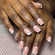 Classic overlay on natural nails