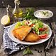 Schnitzel and Salad