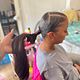 Sleek ponytail