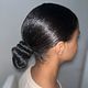 Sleek bun