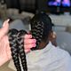 Double braided ponytail
