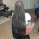 knotless + curls