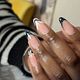 Polygel tips + French tip