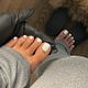 Gel polish on toes