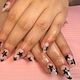 Infill GelX with BIAB nail art/stickers