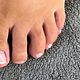 BIAB Toes with art or gems