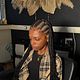Fulani braids 8 cornrows