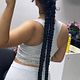 Braided ponytails