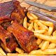 Costillas Fritas Con Patatas