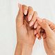 Mini manicure and gel polish or dip with nail art