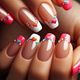 French gel polish manicure