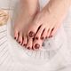 Mini pedicure with gel polish and any nail art
