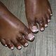 Overlay on the  toes