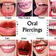 Tongue piercings