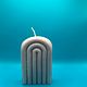 Rainbow candle