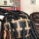 Medium Knotless braids