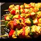 Brochettes de poulets marinées à la marocaine
Chicken skewers marinated on the Moroccan way