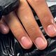 Russian manicure + Clear gelpolish