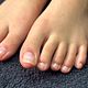 Russian pedicure + Clear gelpolish