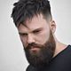 haircut with beard trim and hot towel 