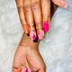 Gel overlay on hands & gel overlays toes