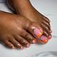 Gel overlay on Toes