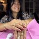 Acrylgel natural nails +kleur + design